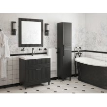 Мебель для ванной Corozo Терра 80 графит матовый
