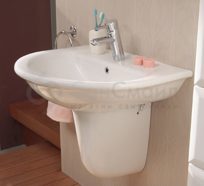 Раковина с полупьедесталом Creavit Selin SL060 купить в Москве с ...