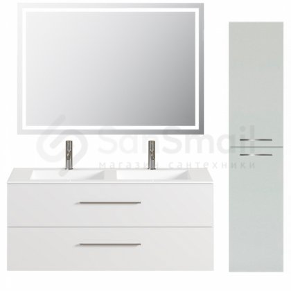 Мебель для ванной Creto Ares White 120 см