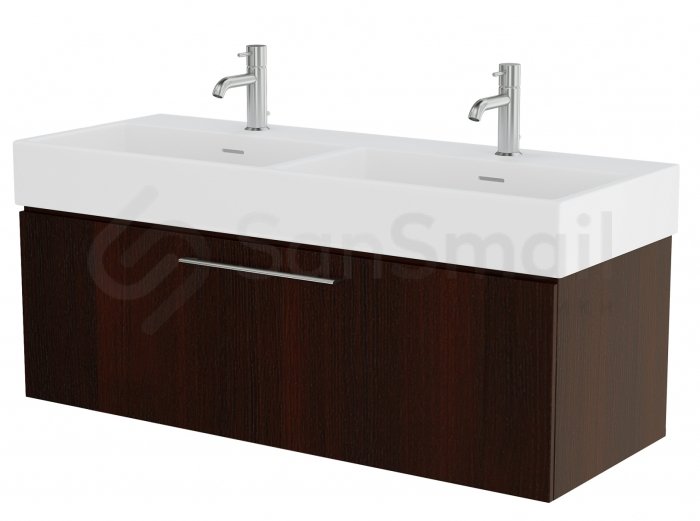 Мебель для ванной Creto Milano Sorano 120 см двойная раковина  в .