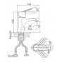 Смеситель для раковины D&K PaulinusDA1352141