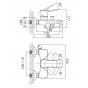 Смеситель для ванны D&K Reisling DA1273201