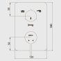 Смеситель для ванны E.C.A. Purity 102167302HEX-K хром