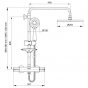 Душевая стойка E.C.A. Thermostatic 102102489EX хром