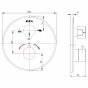 Смеситель для ванны E.C.A. Thermostatic 102167215EX-YDE хром