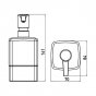 Дозатор для жидкого мыла Emco Loft 0521 001 02