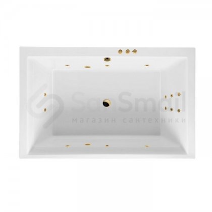Ванна Excellent Crown Lux Smart 190x120 золото