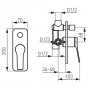 Смеситель для ванны Ferro Stratos BSC7PBL