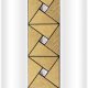 Декоративная вертикальная вставка "Арт-мозаика" №1 на фронтальную панель Анабель, золото ++1 956 руб