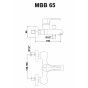 Смеситель для ванны GPD Atros MBB65