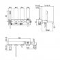 Смеситель для ванны Gattoni Circle Two 9105/91NO