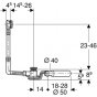 Слив-перелив Geberit Uniflex 150.755.21.6