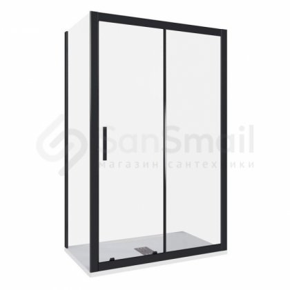 Душевой уголок Good Door Cofe WTW+SP 110x100 черный