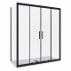 Душевой уголок Good Door Cofe WTW-TD+SP 160x70 черный