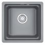 Мойка кухонная Granula Kitchen Space 4501 алюминиум + смеситель