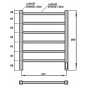 Полотенцесушитель электрический Grois Alex 500x600 универсальный белый матовый