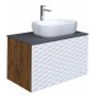 Мебель для ванной Grossman Альба 80 веллингтон/белая GR-3020