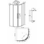 Душевой уголок Grossman Cosmo 301.K33.02.1010.10.00