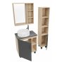 Мебель для ванной Grossman Флай 70 серая/дуб сонома GR-3013