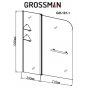 Шторка на ванну Grossman GR-101/1 110 см