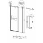 Душевая дверь Grossman Pragma 100.K33.03.100.10.00