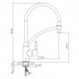 Смеситель для кухни Haiba HB73643-8 белый