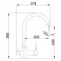 Смеситель для кухни Haiba HB76819-5 золото матовое