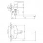 Смеситель для ванны Haiba HB2168 хром