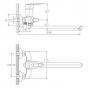 Смеситель для ванны Haiba HB2204 хром