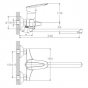 Смеситель для ванны Haiba HB2207 хром