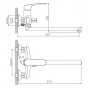 Смеситель для ванны Haiba HB22183 хром