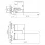 Смеситель для ванны Haiba HB22505-3 сталь оружейная