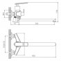 Смеситель для ванны Haiba HB22548-8 белый