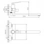 Смеситель для ванны Haiba HB22589 хром