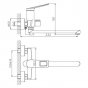 Смеситель для ванны Haiba HB22595 хром