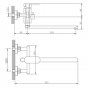 Смеситель для ванны Haiba HB22806 сталь матовая