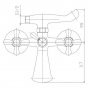 Смеситель для ванны Haiba HB3125 хром