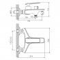 Смеситель для ванны Haiba HB60548-7 черный матовый