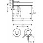 Смеситель для раковины Hansgrohe Finoris 76051000