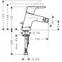 Смеситель для биде Hansgrohe Focus 31928000