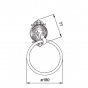 Кольцо для полотенца Hayta Gabriel Antic Brass 13906/ VBR