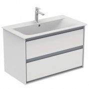 Мебель для ванной Ideal Standart Connect Air E0819 80 см белый глянец/светло-серая