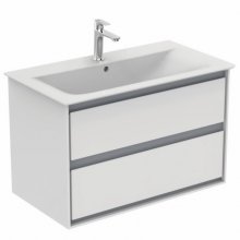 Мебель для ванной Ideal Standart Connect Air E0819 80 см белый глянец/светло-серая