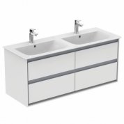 Мебель для ванной Ideal Standart Connect Air E0824 130 см белая/светло-серая