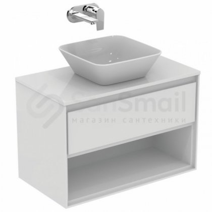Мебель для ванной Ideal Standart Connect Air E0827 80 см со столешницей белая