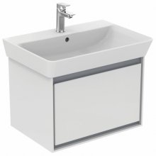 Мебель для ванной Ideal Standart Connect Air E0847 65 см белый глянец/светло-серая