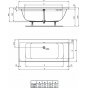 Ванна Ideal Standard Connect Air Duo 180x80