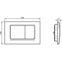 Панель двойного смыва Ideal Standard Solea M1 R0108AA