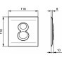 Панель двойного смыва Ideal Standard Septa Pro P4 R0136