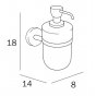 Дозатор для жидкого мыла Inda Forum A36120CR21